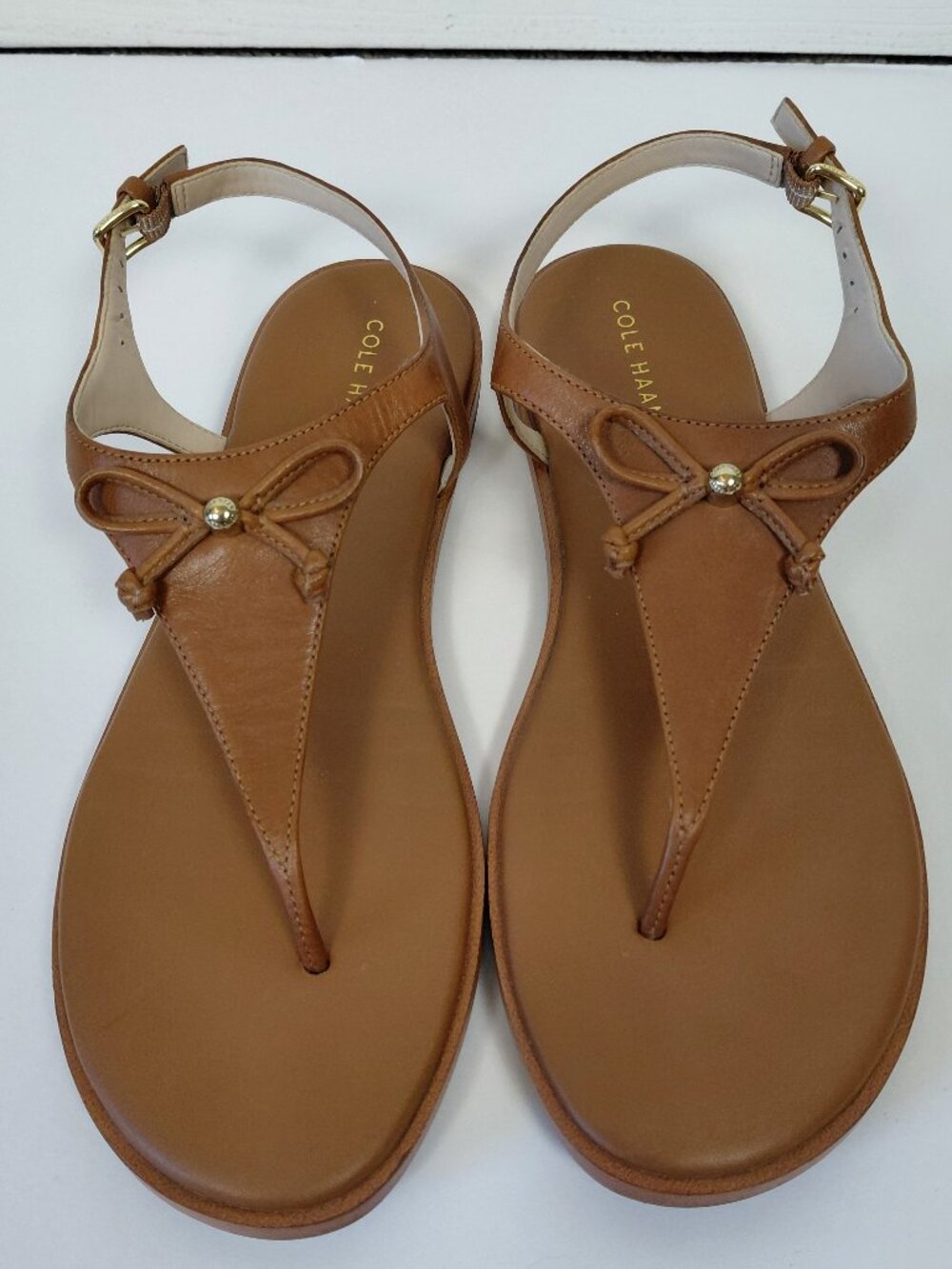 Cole Haan Findra Tan thong Women's Sandal Size 7 Adjustable strap summer boho
